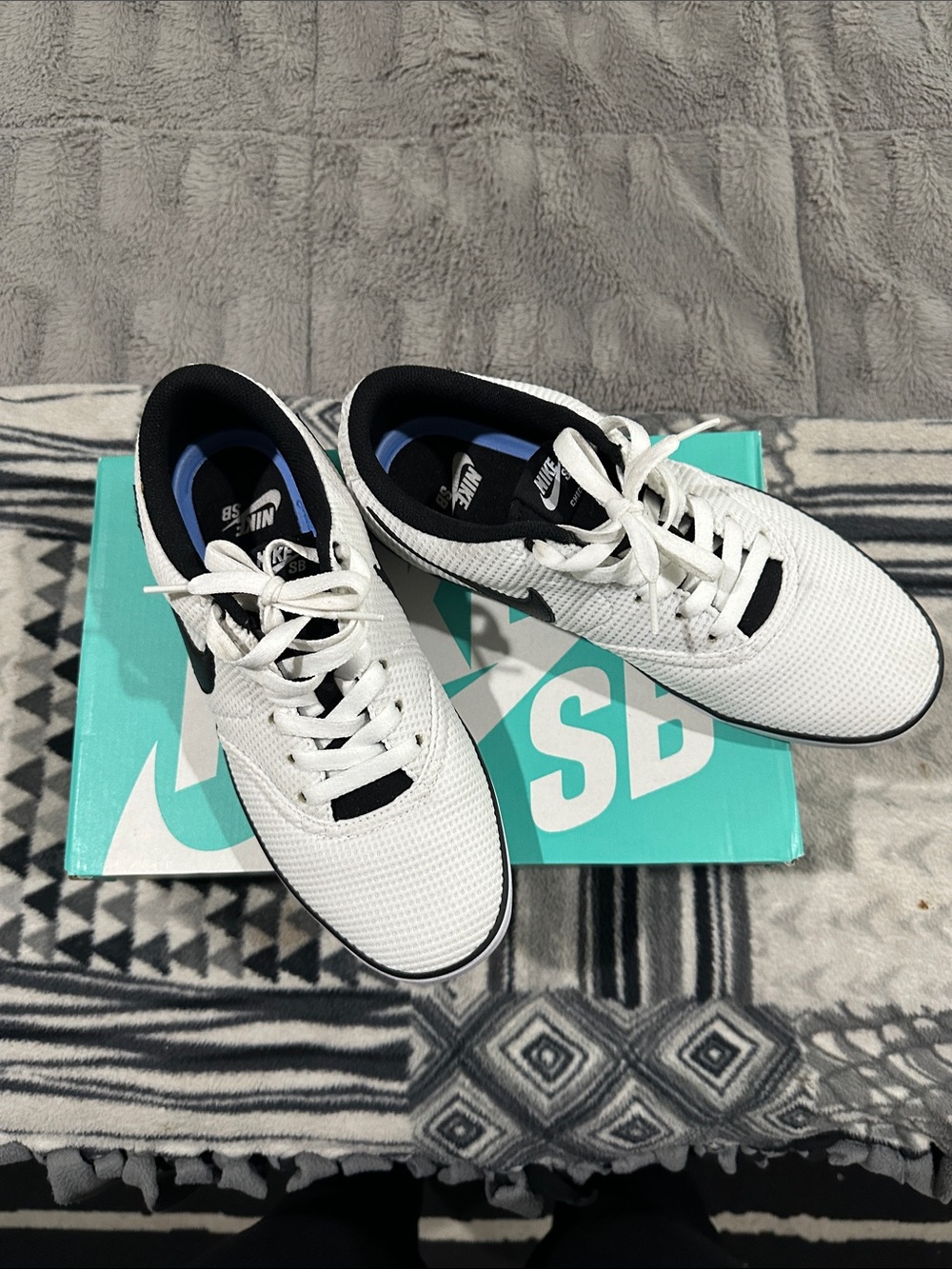 Women’s White and Black Skate Shoes